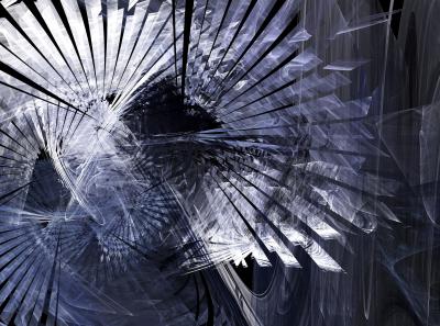Fotobehang Abstracte Vleugels in 3D