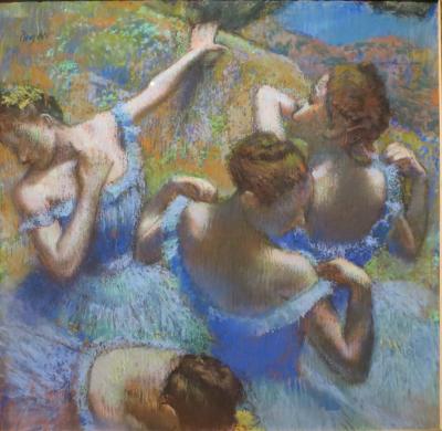 Canvas Edgar Degas Blue Dancers