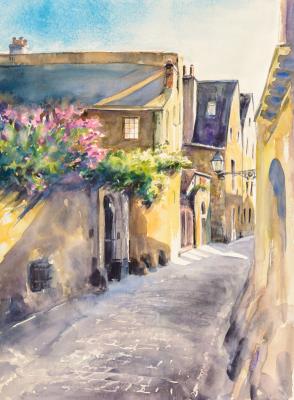 Canvas Malerische Straße in Frankreich