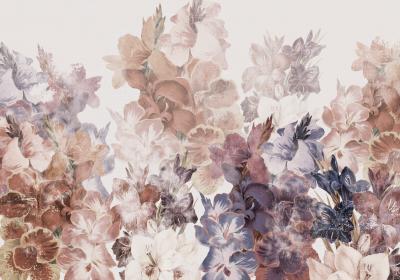 Fotobehang Delicate vintage bloemen