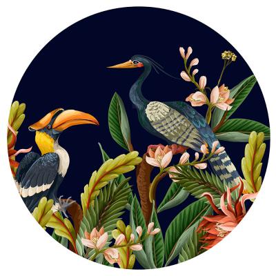 Sticker Exotische vogels als illustratie