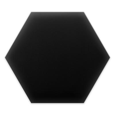 Deco & accessoires Wandkussen bekleed met ecoleder 15 zwarte zeshoek