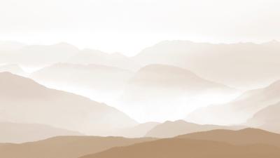 Fotobehang Monochroom berglandschap