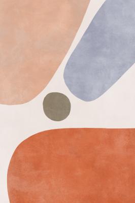 Poster Geometrische abstractie in de Scandinavische stijl