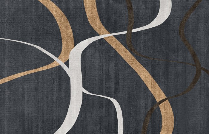 Fotobehang Strepen op een donkere achtergrond, minimalistisch patroon