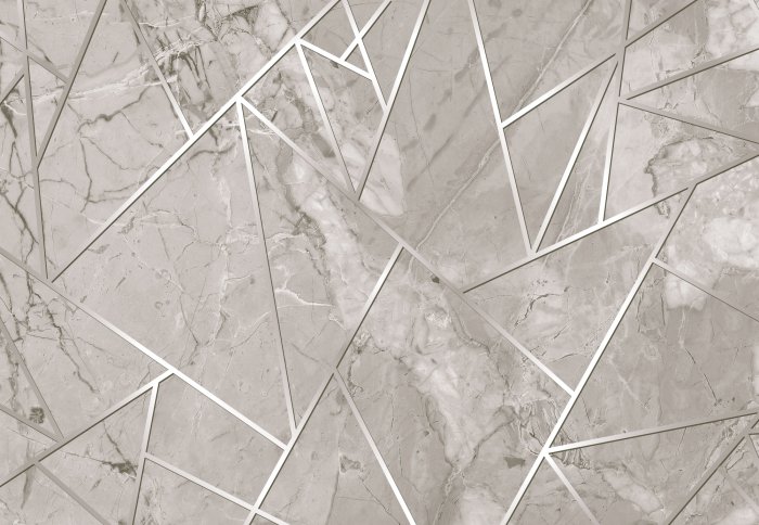 Fotobehang Geometrisch patroon van lijnen op een marmeren achtergrond