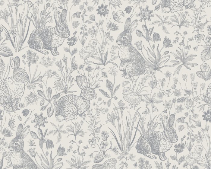 Fotobehang Vintage dieren en planten