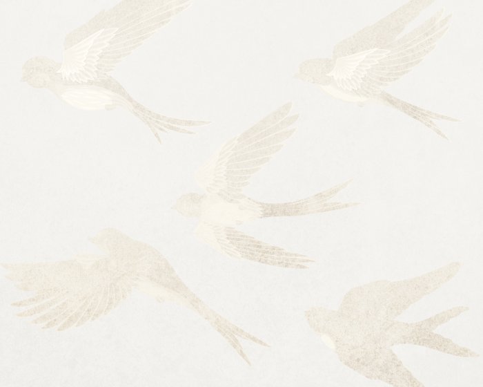 Fotobehang Zwaluwen op een licht gestructureerde achtergrond