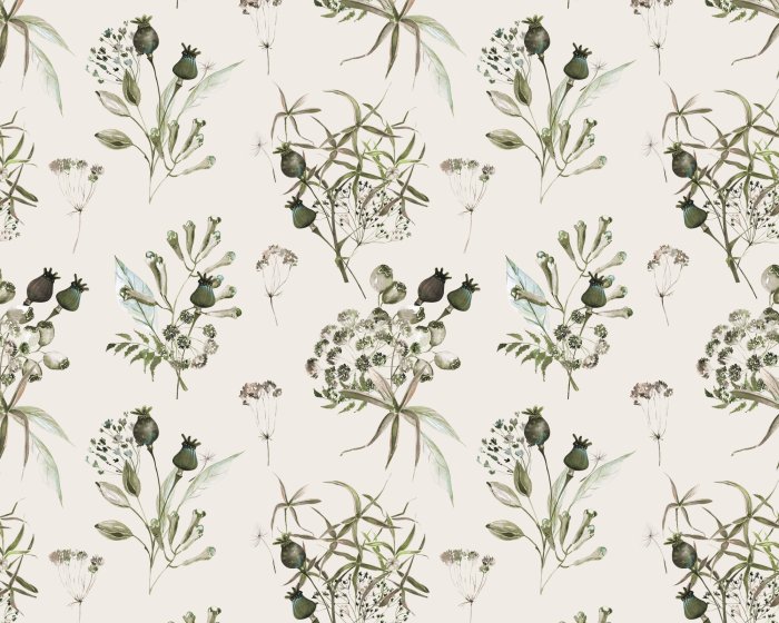 Fotobehang Takjes wilde bloemen en planten