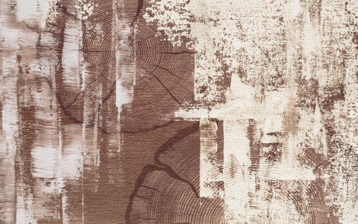 Fotobehang Boomstam op een gestructureerde achtergrond