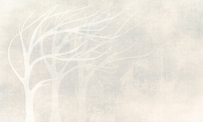 Fotobehang Delicate bomen op een gestructureerde achtergrond