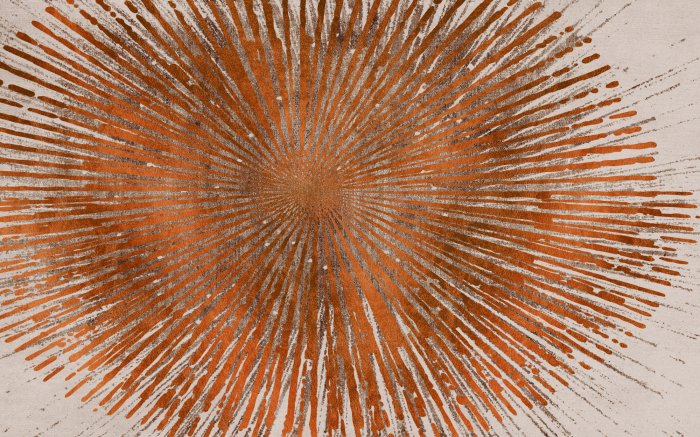 Fotobehang Abstracte cirkel in koperkleuren met textuur