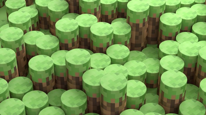 Fotobehang Geometrische achtergrond in een gamestijl