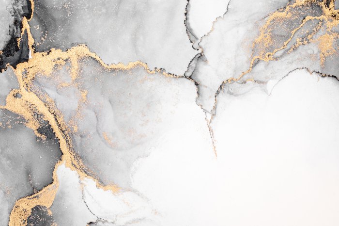 Fotobehang Compositie met abstract marmer