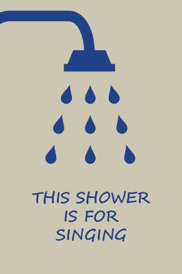 Poster Moderne illustratie met douche en opschrift