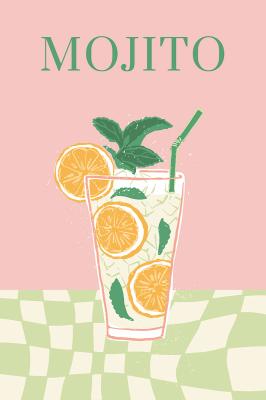 Poster Mojito cocktail moderne illustratie