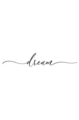 Poster Minimalistische tekst dream