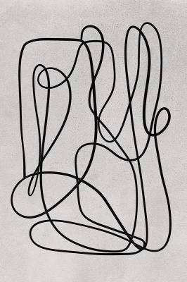 Canvas Artistieke abstractie in minimalistische stijl