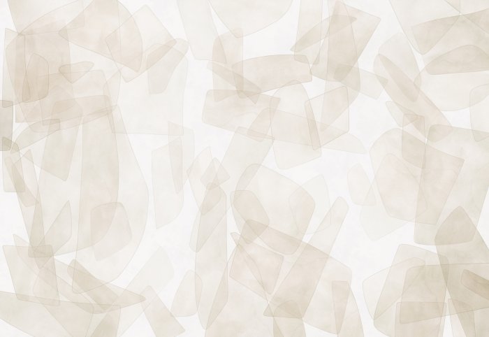 Fotobehang Geometrische vormen in aquarelstijl op een lichte achtergrond, minimalistisch patroon