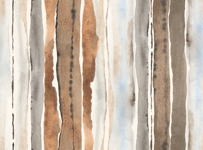 Fotobehang Aquarelpatroon met verticale vintage strepen