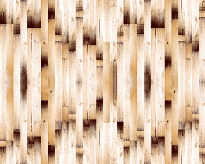 Fotobehang Patroon van houten planken in natuurlijke tinten