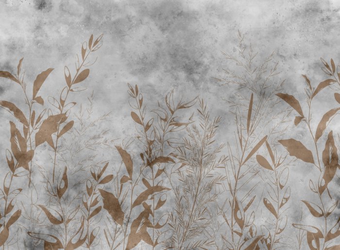 Fotobehang Delicate bladeren