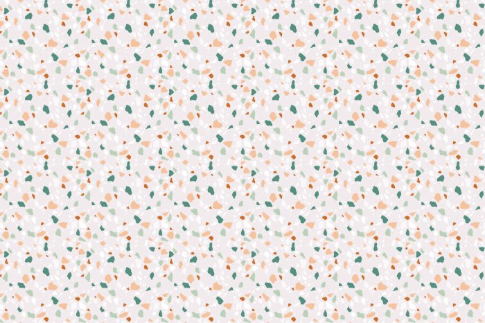 Fotobehang Kleurrijk mozaïek op een beige achtergrond