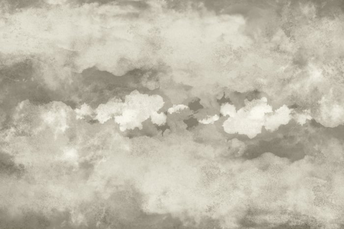 Fotobehang Artistiek patroon van beige wolken