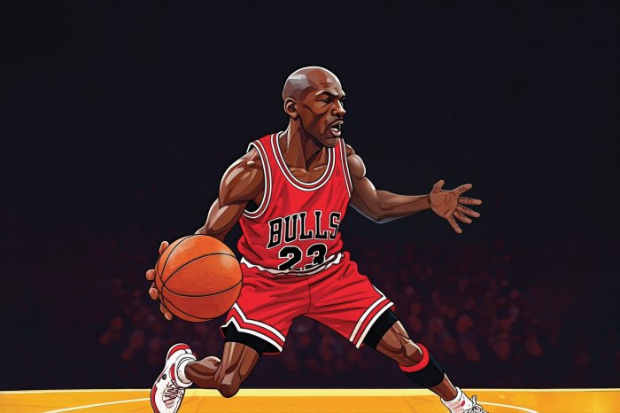 Fotobehang Atleet tijdens een basketbalwedstrijd