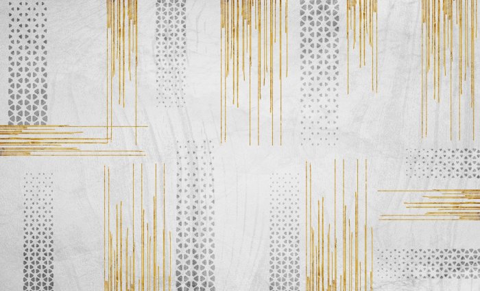 Fotobehang Moderne minimalistische gouden lijnen