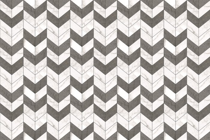 Fotobehang Imitatie grijze en witte tegels