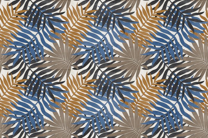 Fotobehang Palmbladeren in herfstkleuren