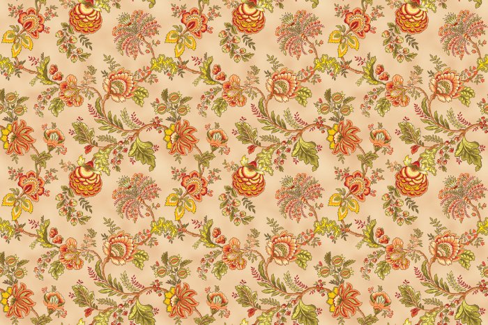 Fotobehang Een exotische compositie van tropische bloemen en groen