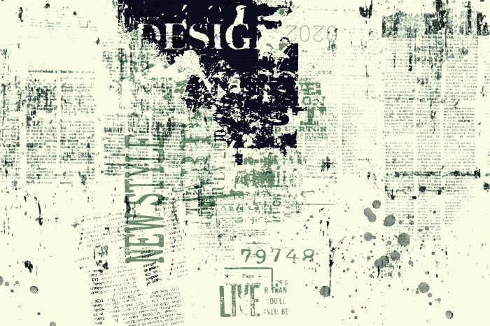 Fotobehang Vintage vuile krantentextuur