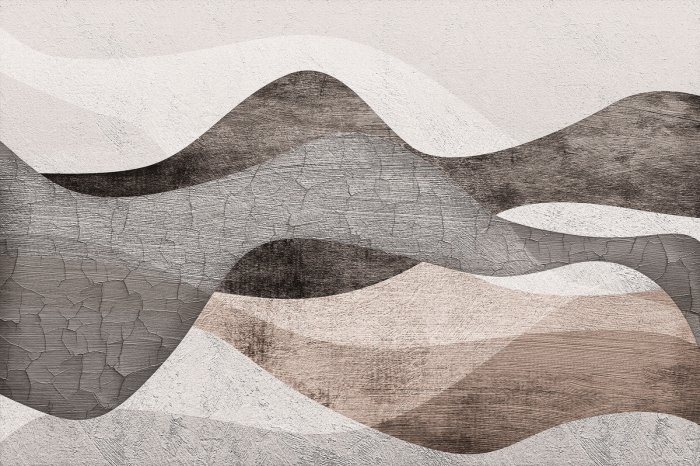 Fotobehang Imitatie van glooiende woestijnduinen