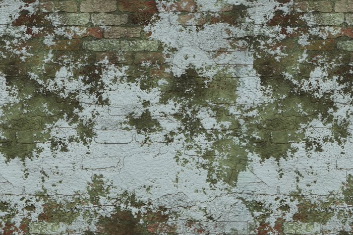 Fotobehang Een bakstenen muur in klassieke stijl