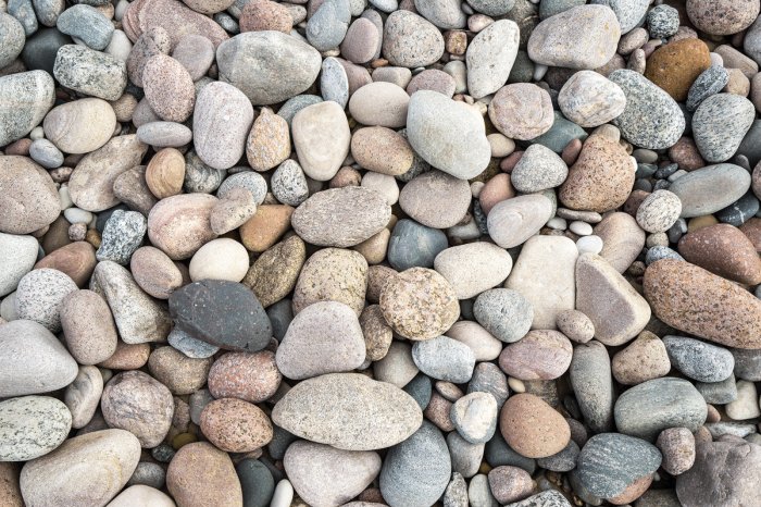 Fotobehang Kleurrijke kiezelstenen van dichtbij