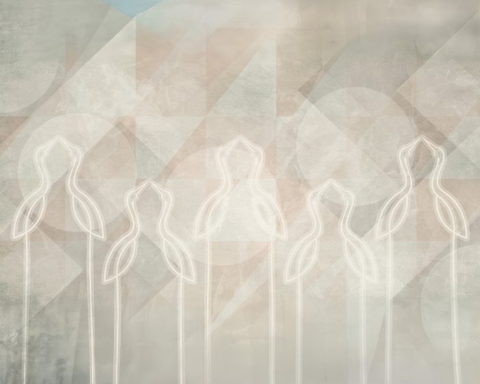 Fotobehang Reigers moderne stijl