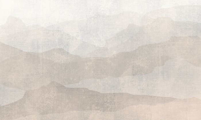 Fotobehang Berglandschap in minimalistische stijl