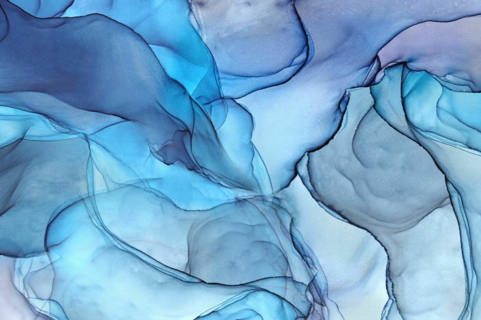 Fotobehang Abstract blauw marmerpatroon