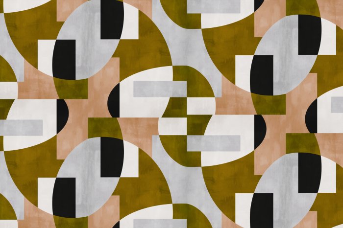 Fotobehang Scandinavische stijl met geometrische vormen