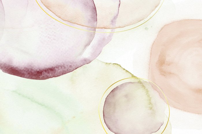 Fotobehang Fijne, lichte verfstrepen in een artistieke stijl