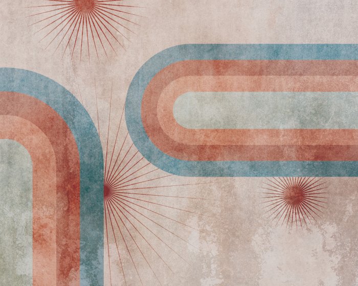 Fotobehang Geometrisch patroon op een betonnen achtergrond