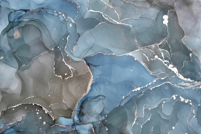 Fotobehang Grijsblauwe marmeren abstracte textuur