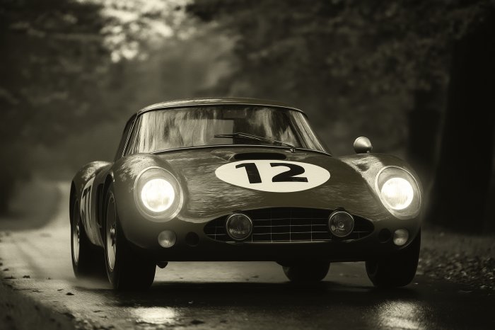 Fotobehang Oldtimer-straatwedstrijd