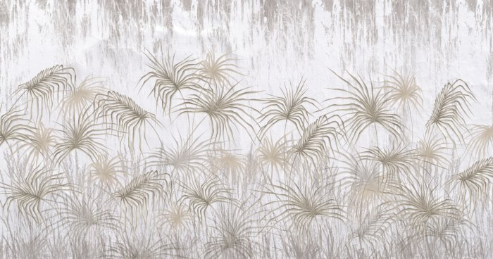 Fotobehang Plantenbladpatroon