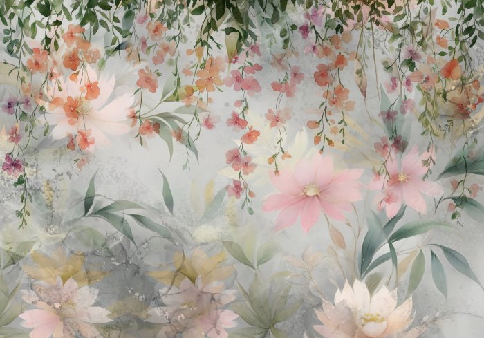 Fotobehang Lentebloemen