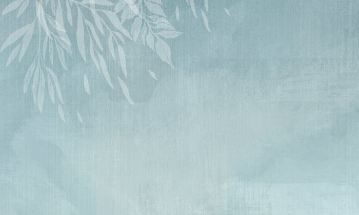 Fotobehang Bladeren minimalistisch patroon