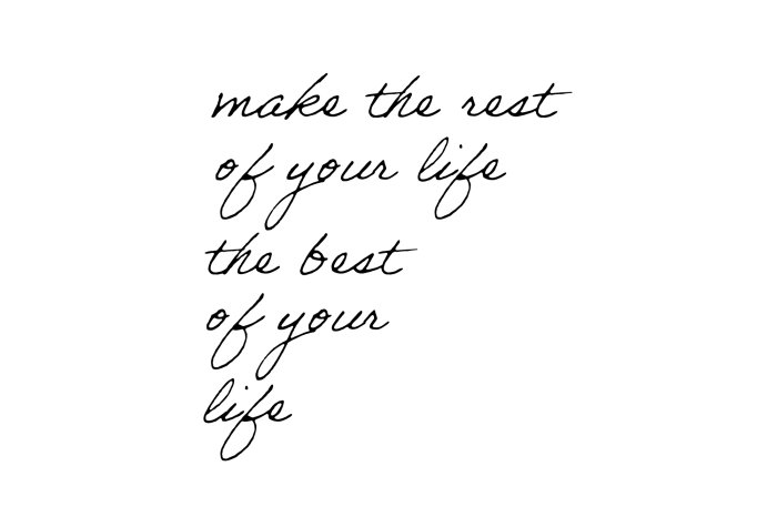 Fotobehang Motiverende tekst op een schone witte achtergrond