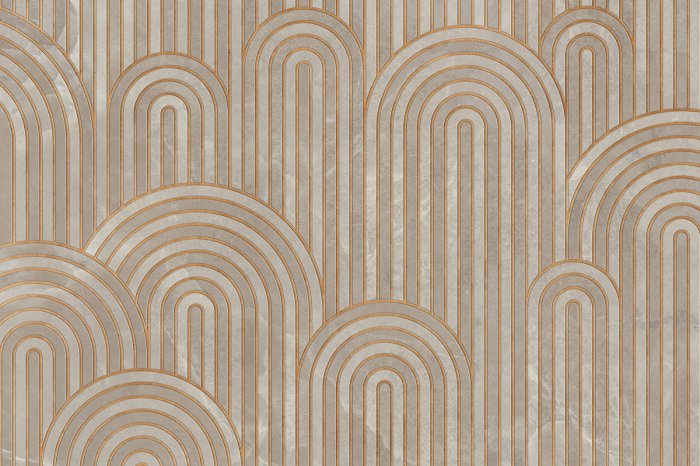 Fotobehang Decoratieve bogen met gouden accenten